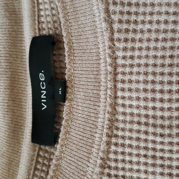 Vince Thermal shirt l/s PIMA Cotton.  Made in Peru. Size XL. NWT - Picture 3 of 10